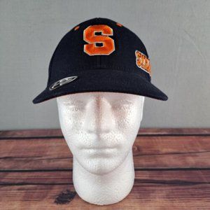 Syracuse Orangemen Hat Mens OSFA Black Orange Top Of The World Memory Fit NCAA